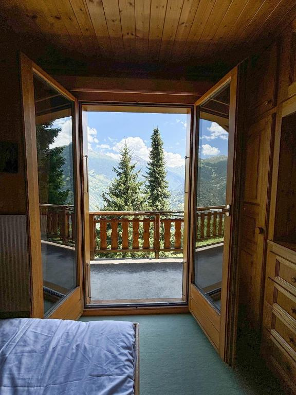 Vue depuis le chalet à Hérémence